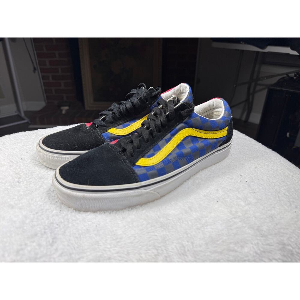 Vans Old Skool Mismatch Checkerboard Colorblock Skate Shoes Men’s 8 W 9.5 500714